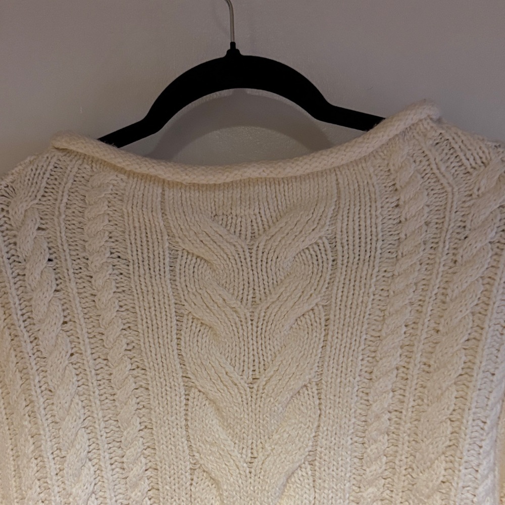 Pilcro Cream Cable Knit Sweater - Picture 8 of 9
